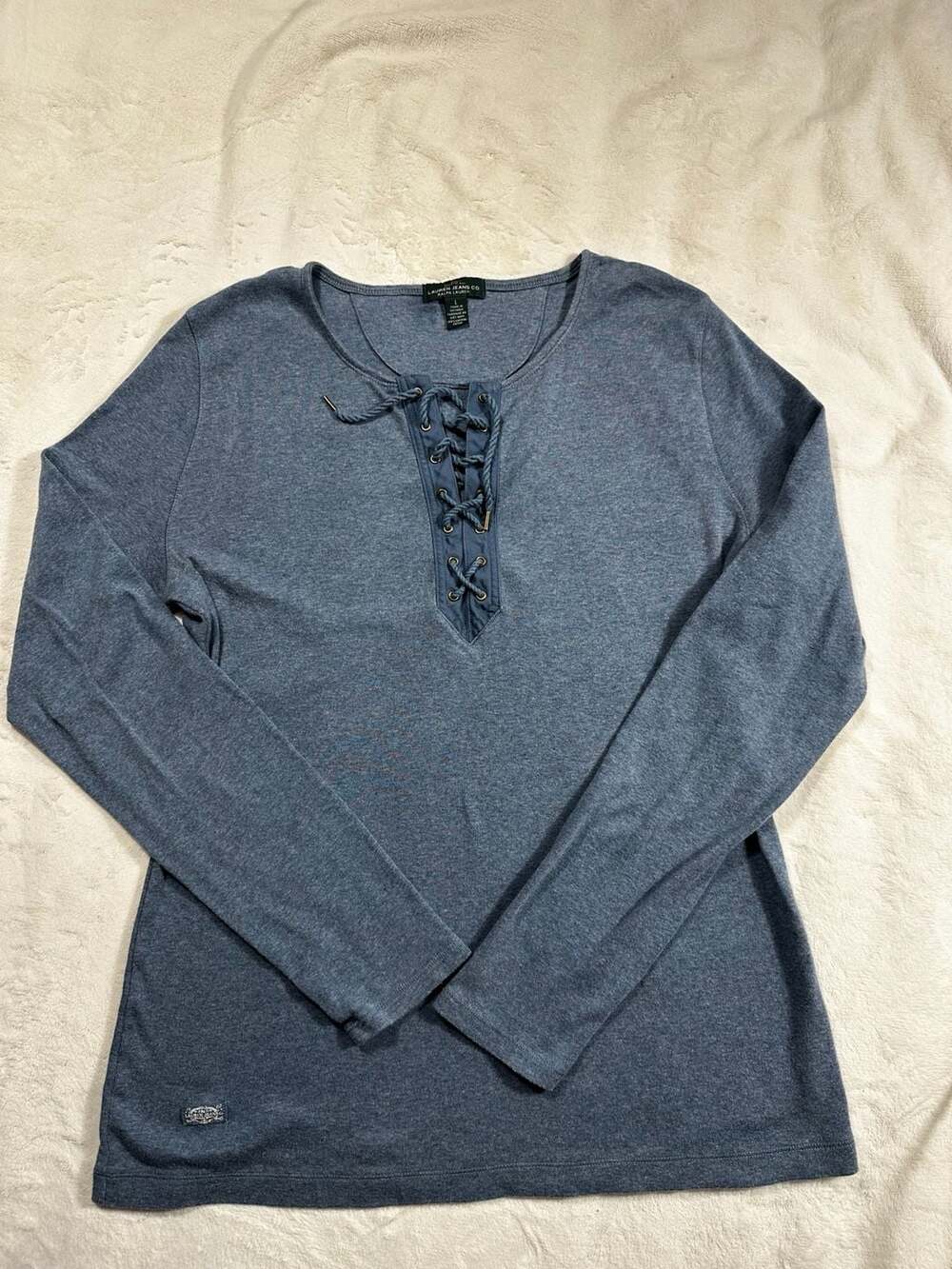 Ralph Lauren tie up top size large
